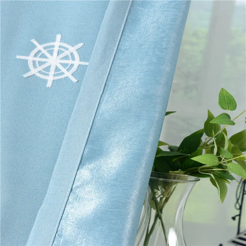 Custom Made Children Curtains For Living Blackout Embroidered kids Curtains Baby Room Boys Bedroom Kids Curtain Fabrics Window