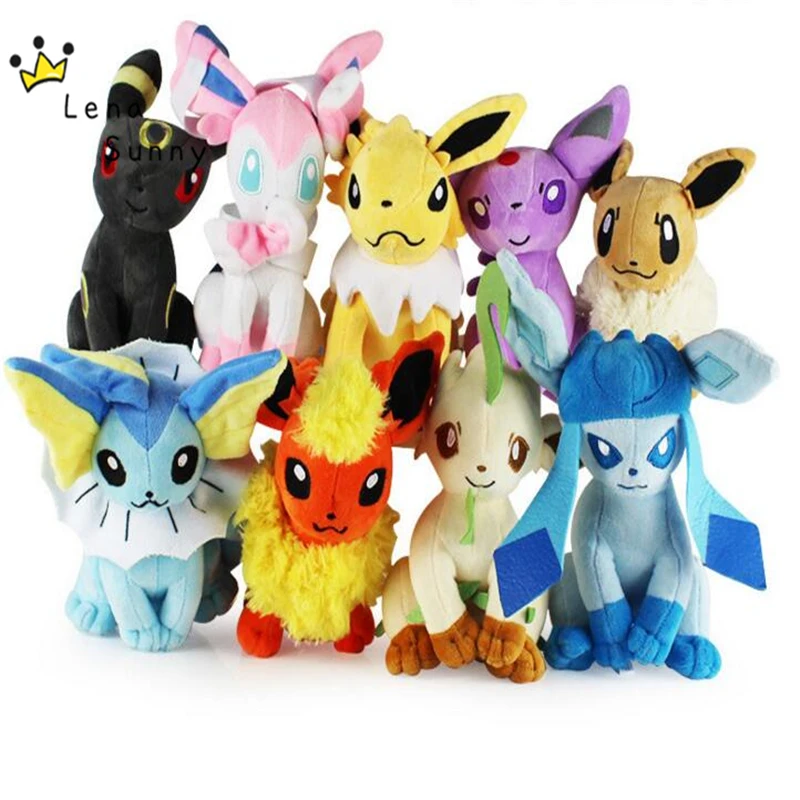 15-30cm Q Version Pocket doll,Umbreon Sylveon Eevee Espeon Jolteon Vaporeon Flareon Glaceon Leafeon Plush Toys Stuffed Doll