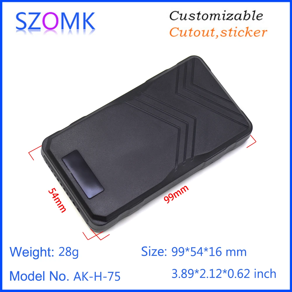 1 Piece 99*54*16mm szomk plastic electronics housing for GPS tracker tracking device locator for car motorcycle plastic GPS case