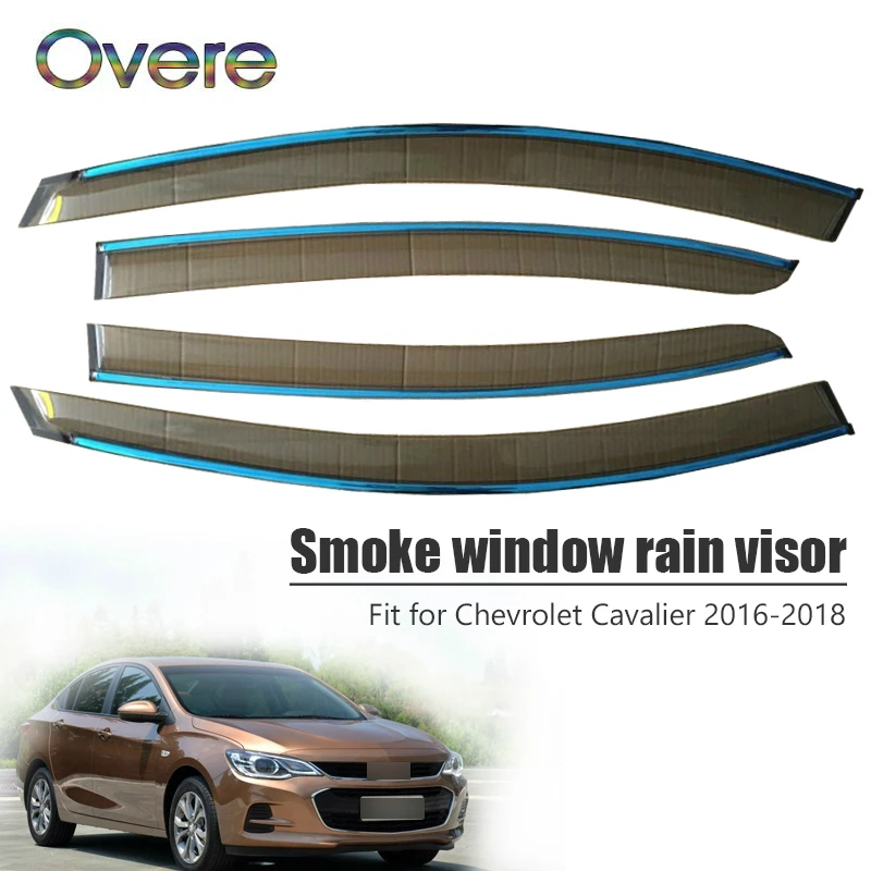 

1Set Smoke Window Rain Visor For Chevrolet Cavalier 2019 2016 2017 2018 Styling Vent Sun Deflectors Guard Accessories