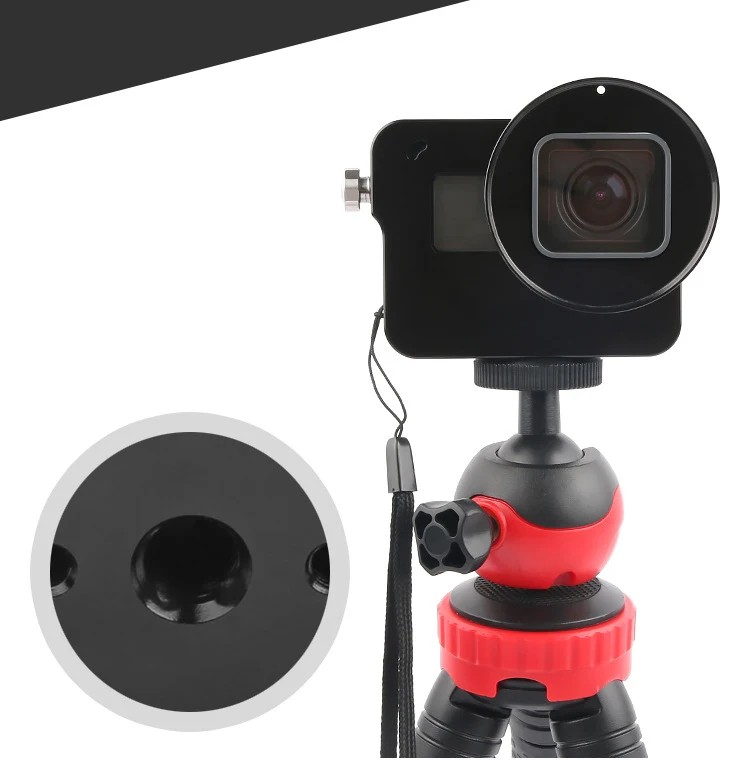 For GoPro HERO 5 6 7 Black Frame Housing Case Shell + UV Filter CNC Aluminum Alloy Hard Protective Cage For Go Pro Accessories