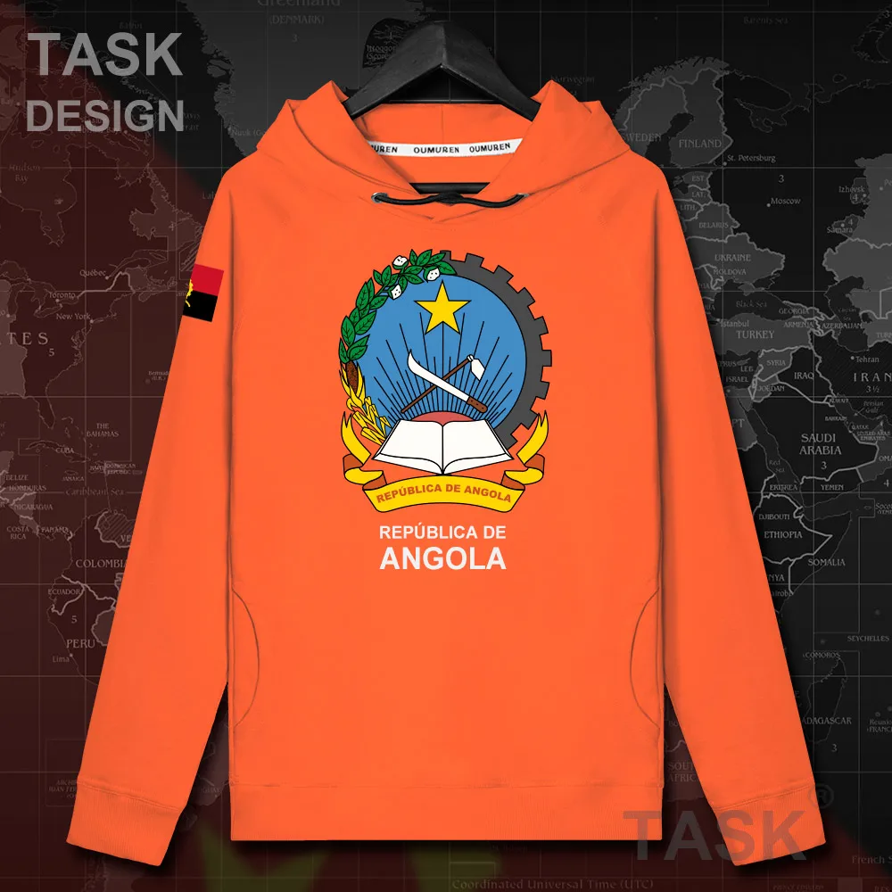 Republic of Angola Angolan AGO top men Autumn coat hoodie pullovers hoodies men sweatshirt thin streetwear clothing tracksuit 20