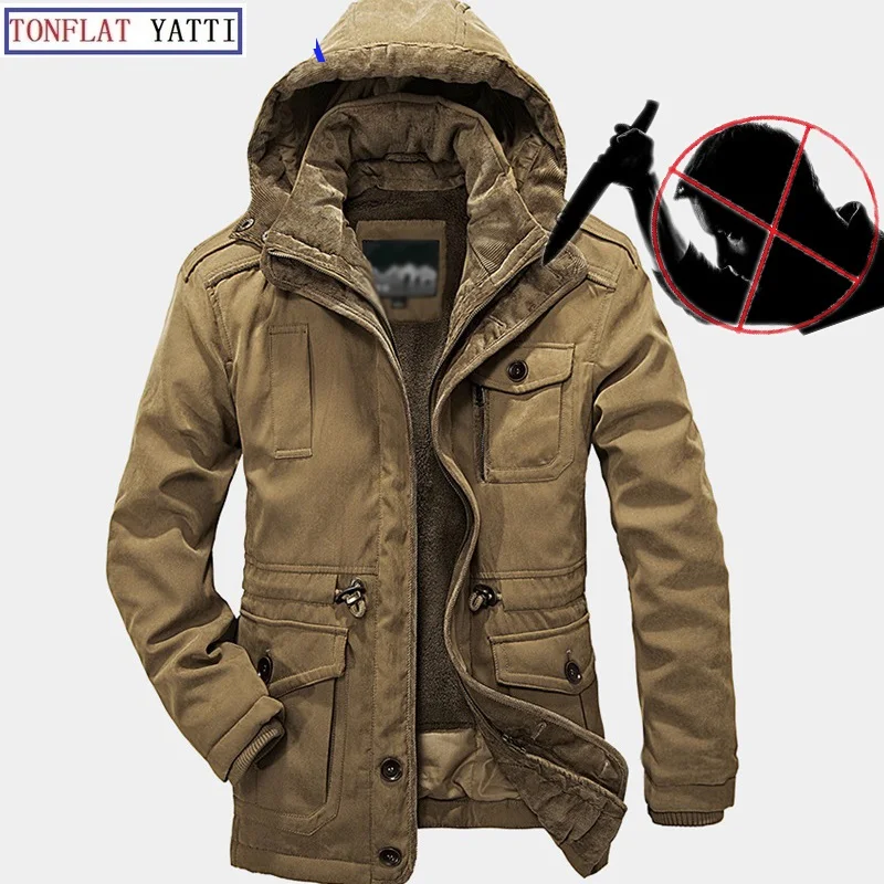 Winter Lamb Cashmere Warm And Self-defense Stab-proof And Cut-proof Soft Stealth Men\'s Business Jacket Fbi Safety Clothing 2020