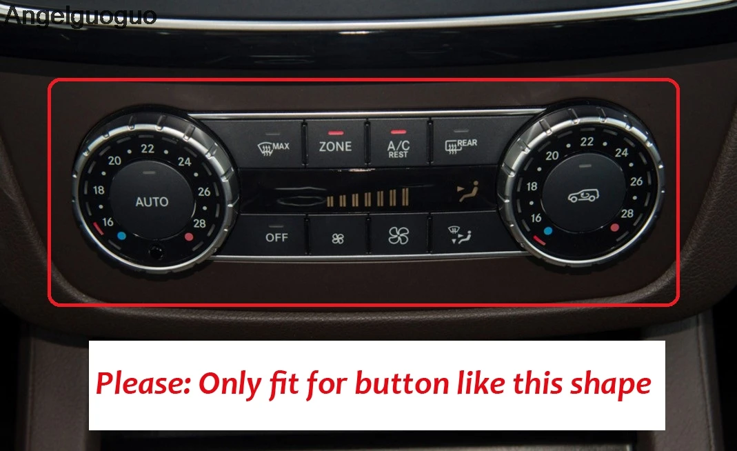 Car air conditioning Rotary knob button cover for Mercedes Benz GLE M GLK SL GLS SLK G GL CLS Class 