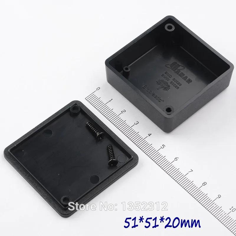 100 pcs/lot 51*51*20mm housing DIY IP54 waterproof small plastic enclosure for electronic abs distribution box switch box