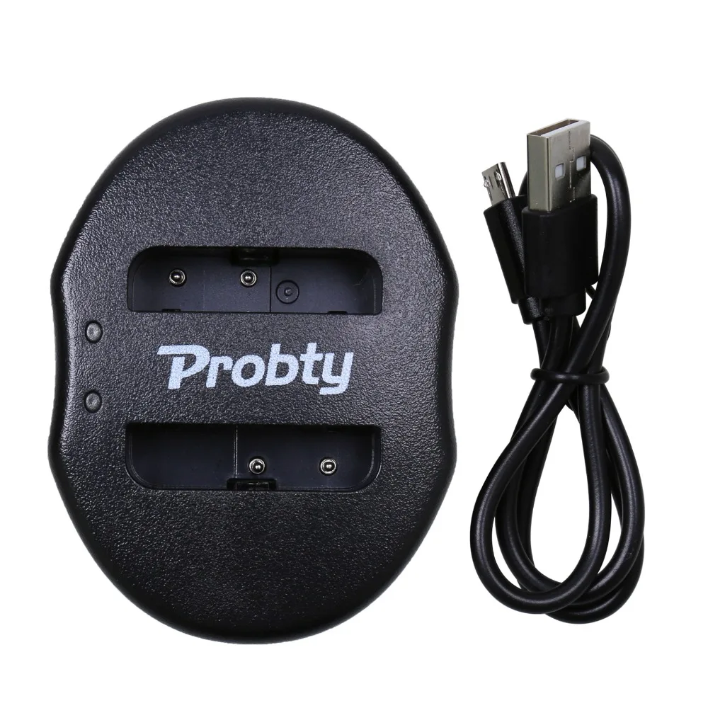 PROBTY 2 sztuk NP-BG1 NP BG1 NPBG1 aparat bateria + przenośna ładowarka z podwójnym USB dla SONY HX10 W30 DSC-W210 W100 W110 W120 H10 0036