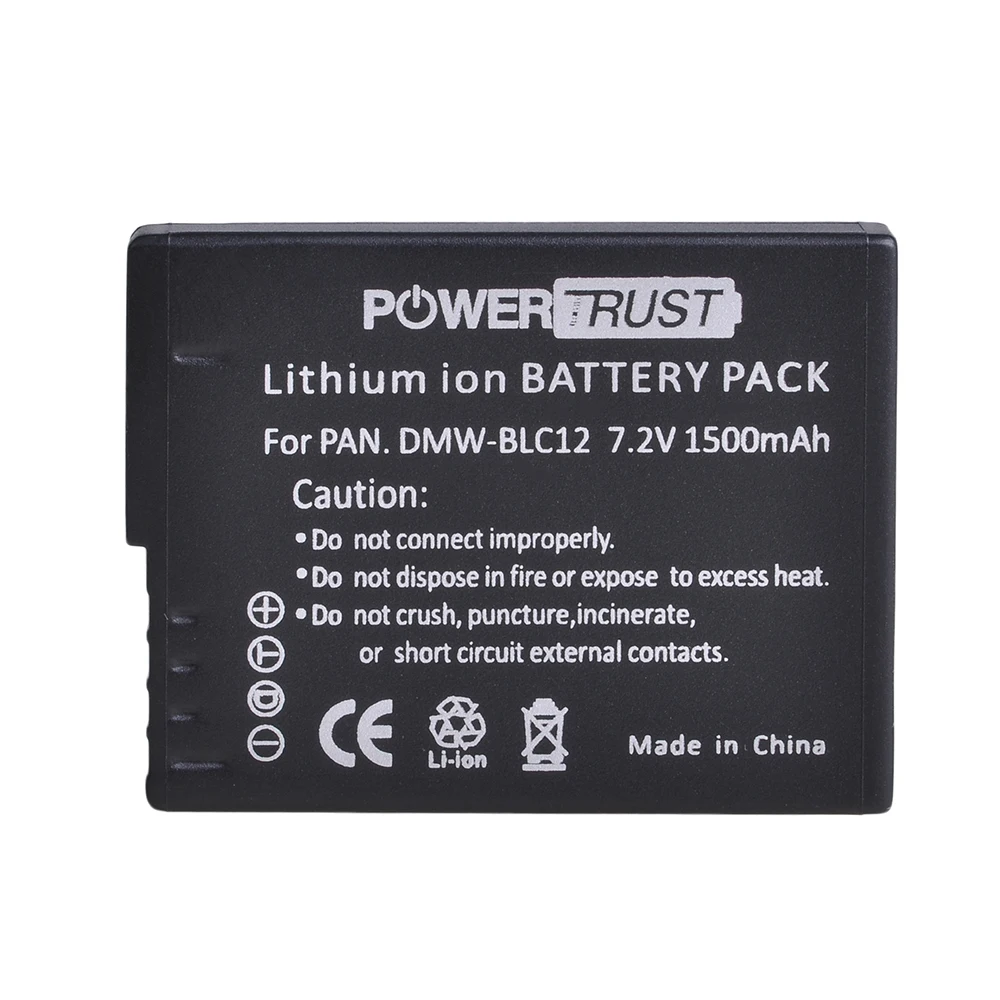 DMW-BLC12 DMW-BLC12E Battery +LED Dual USB Charger with Type C Port for Panasonic FZ200 FZ1000 DMC-G5 G6 G7 GX8 G85