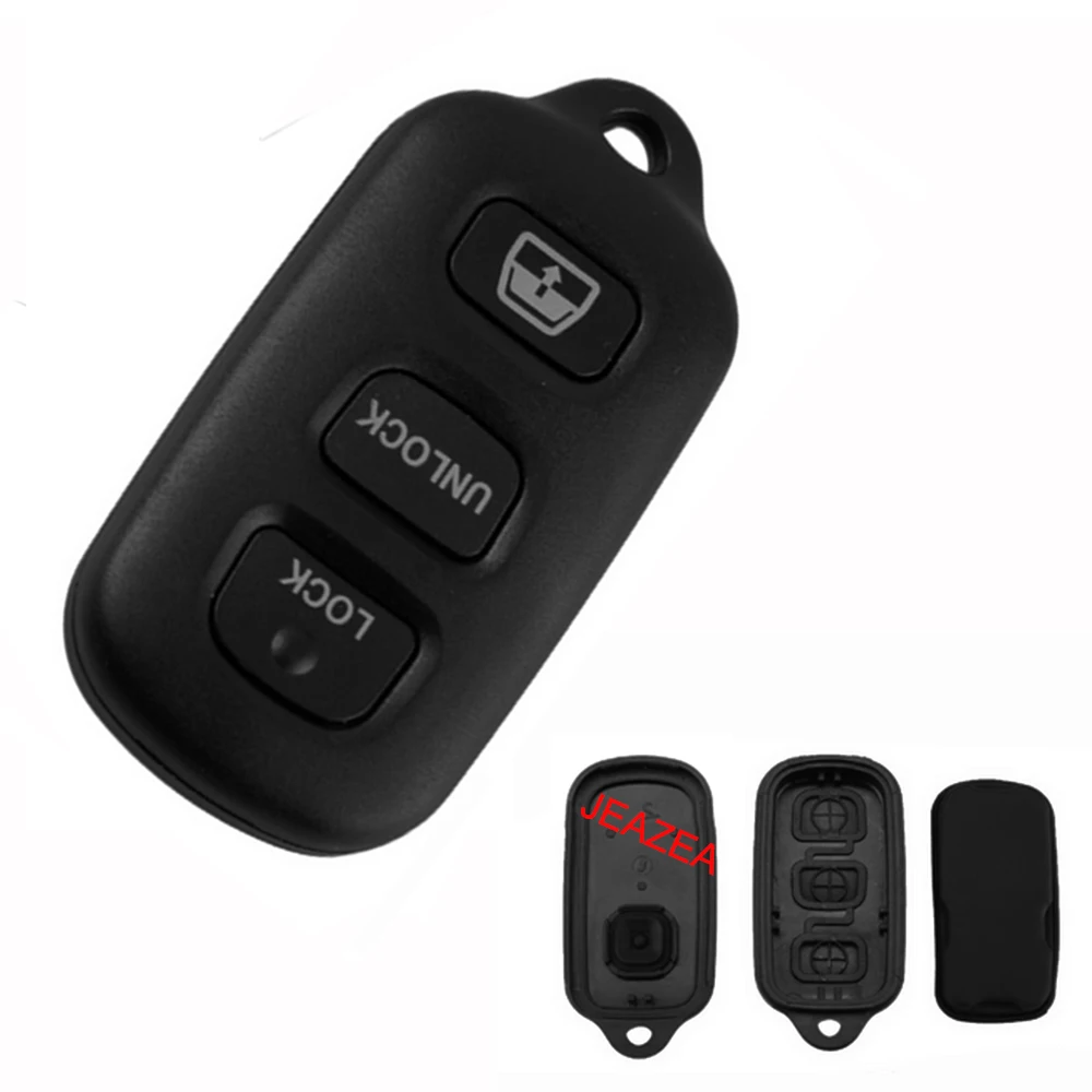 JEAZEA 3+1 Button ABS Remote Key Shell Case Fob Keyless For Toyota RAV Cruiser 4Runner Camry Celica Echo Highlander 2006 2008