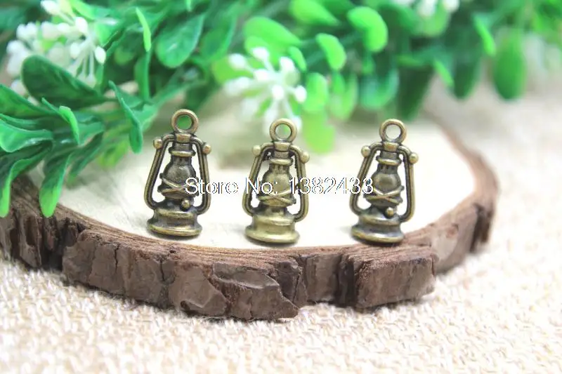 15pcs-- Lantern Charms, Antique Tibetan Silver 3D Lantern Charms pendants 16x8mm