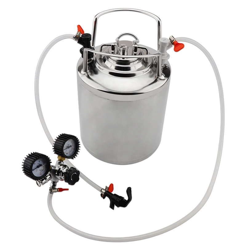 2.5 gallon Cornelius Stainless steel 10L beer keg & Faucet Tubing Kit & Co2 Beer Regulator kit Beer brewing