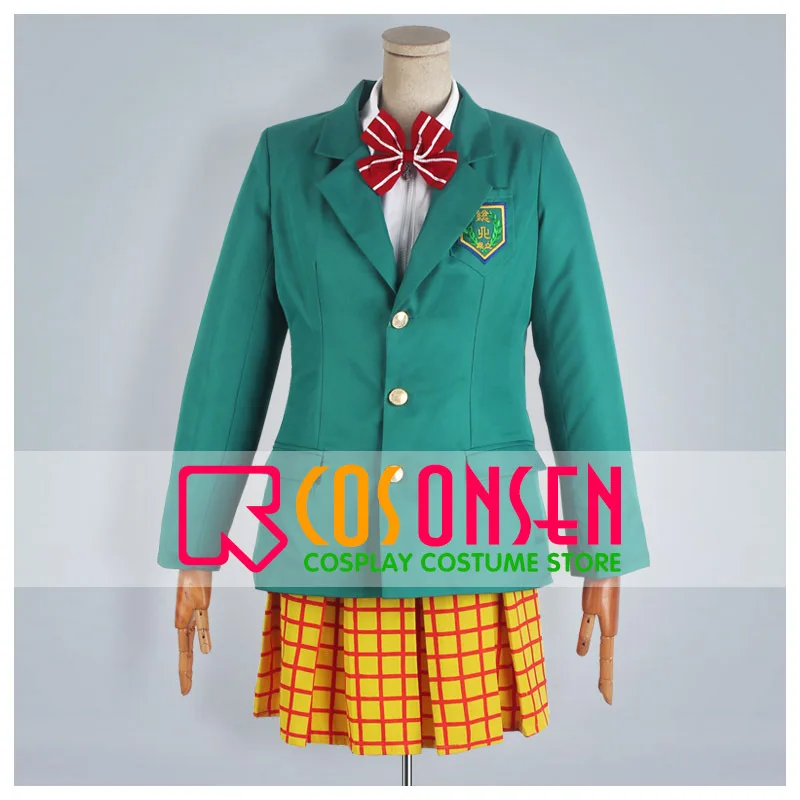 

COSPLAYONSEN Yowamushi Pedal Sohoku High School Girl/Lady School Uniform Cosplay Costume Full Set All Size