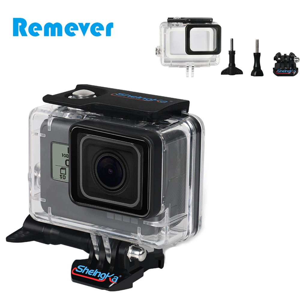 

Waterproof Housing Frame Shell Proctective Case Cover Action Camera Case Accessories for Gopro Hero 5 Hero 6 Hero 7 Black