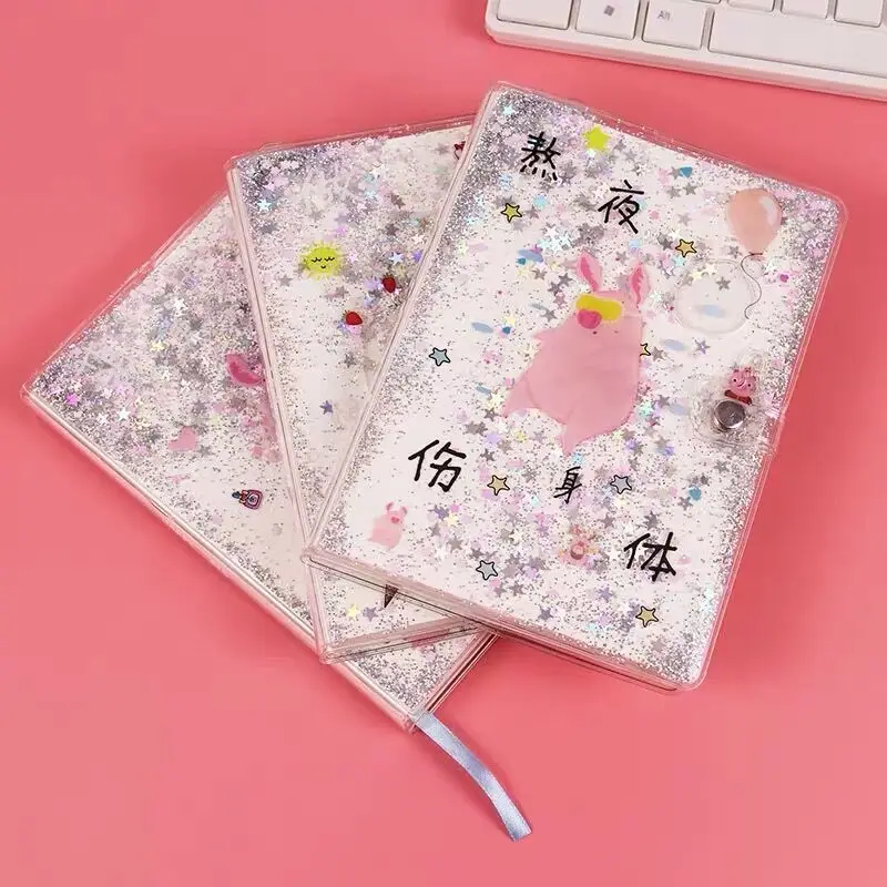 A5 A6 Creative Korean Bling Bling Pretty Graffiti Spiral Notebook Journals Dairy Weekly Planner Notepad Hand Book Stationery