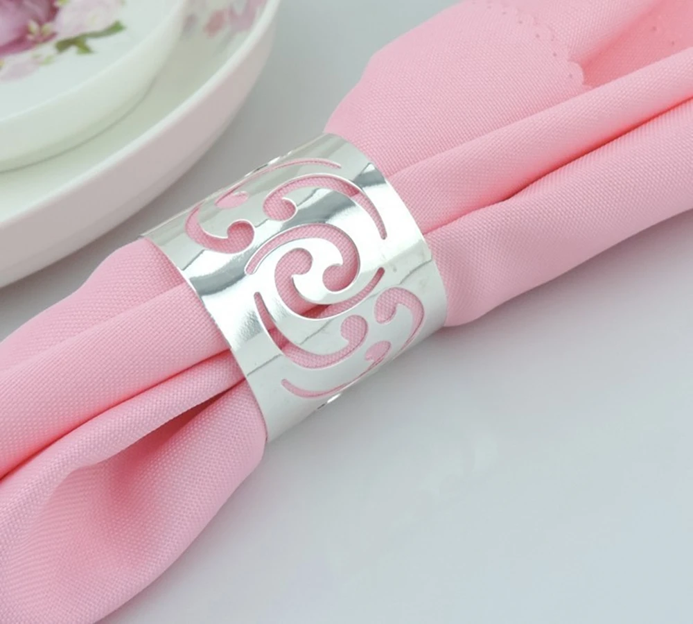 50pcs/lot SHSEJA High quality napkin ring table decoration kitchen utensils napkins tablecloths meal buckle decorations