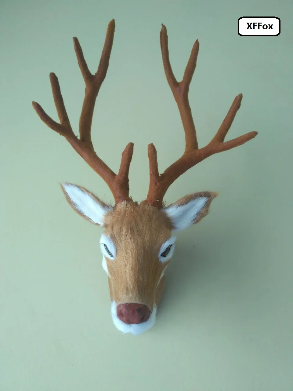 

new simulation sika deer head model polyethylene&furs sika deer head wall pandent doll gift 27x18cm xf956