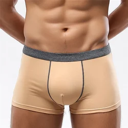 Brand Calvin Boxer Mens Underwear Men Cotton Underpants Male pure men panties shorts Sexy 3D U Cueca solid calsoncillos hombre