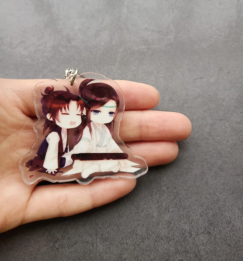 6cm Anime mo dao zhu shi Tian Guan Ci fu LanZhan Bunny Cute Keyrings Keychains Collect Present Stunning pendants