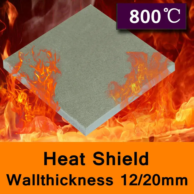 800 Degree Centigrade Mold Mould Heat Shield Glass Fibre Sheet High-temperature Plate Insulating Base Board Thickness 12mm 20mm