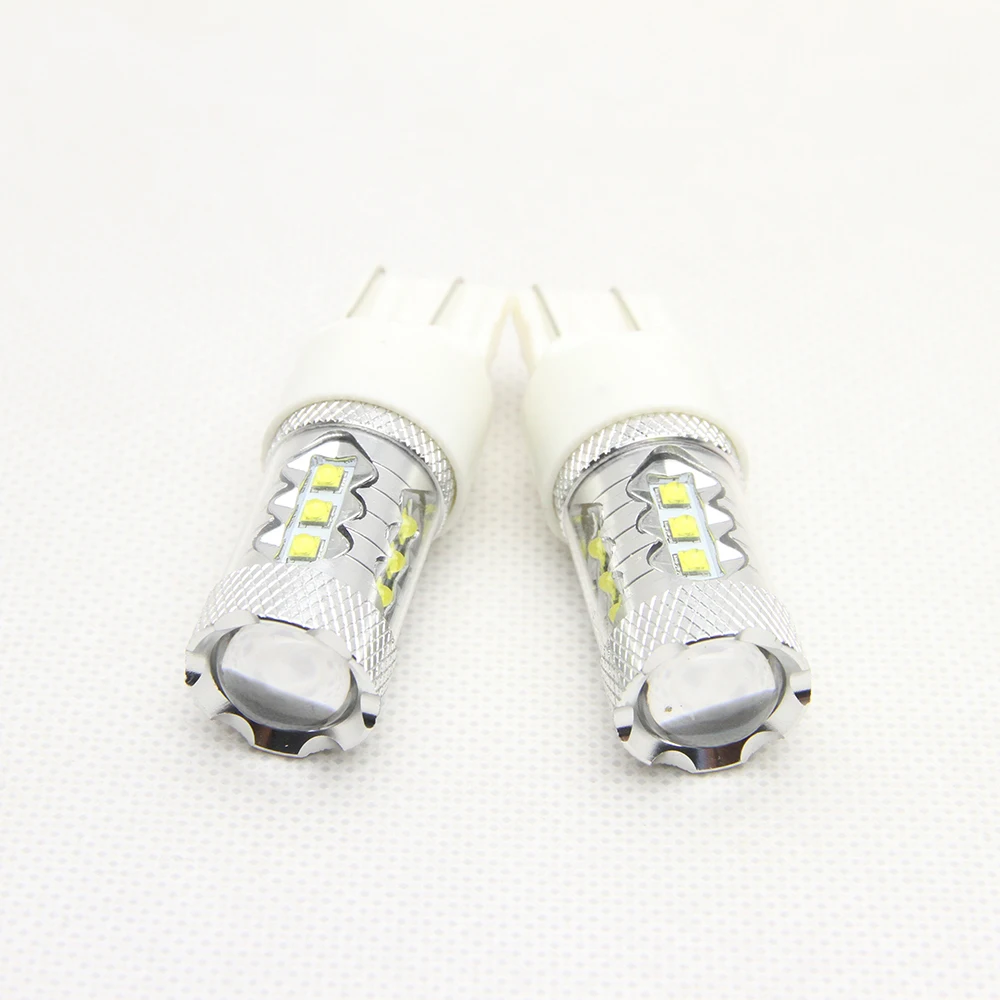 2x RED/White/Yellow W21/5W 7443 7440 7441 7444 992 T20 80W High Power Backup Reverse Turn Signal Led light Car Lights headlight