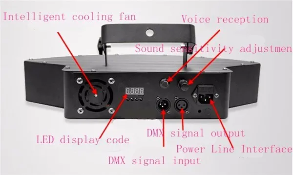 Barre de faisceau de ventilateur à 8 faisceaux LED, haute luminosité, lumières laser à faisceau lumineux, EAU RGBW, lumière disco pour club DJ