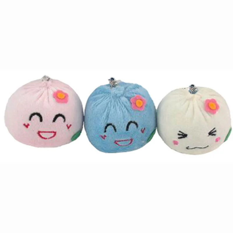 1pcs Dumplings Mix Colors Mini Plush Doll Toy  3-4CM String Pendant Toy DOLL Kid's Little Gift Plush Toys J0038