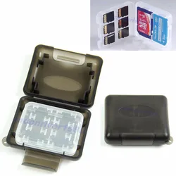 Plastic CF/ SD TF Card Storage Box Protector Holder Hard Case Potable CF Carrying Memory Card Case Holder C63A