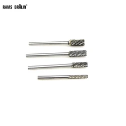 1 piece 3mm Shaft Cylinder Carbide Burs Tungsten Steel Rotary Files for Metal Wood Carving Deburring Rotary Power Tool