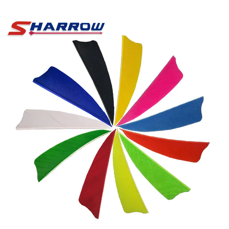 Sharrow 20PCS 3inch Archery Turkey Feather 8 Colors Arrow Feather for Archer Bow Fletched Hunting Shooting