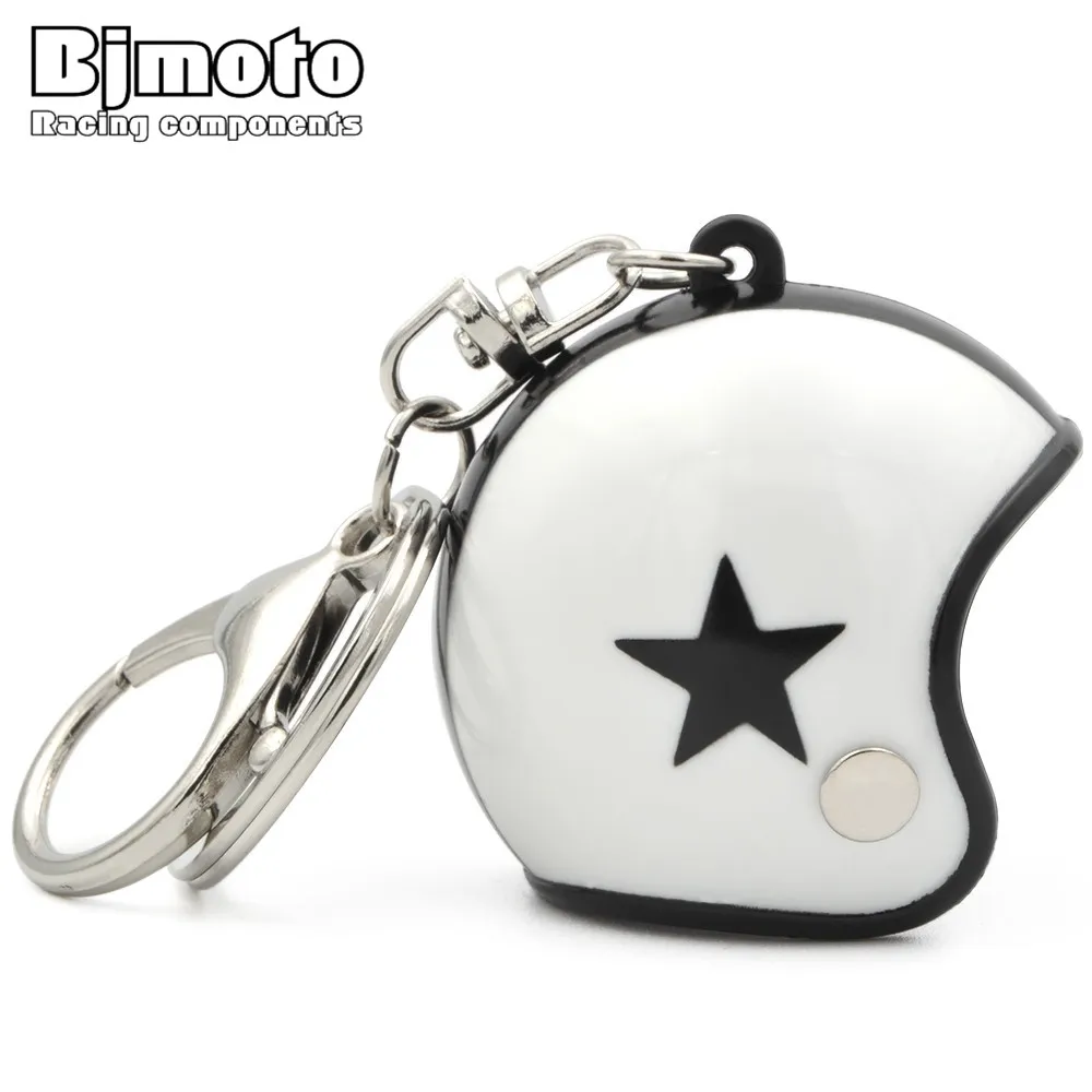 

BJMOTO Mini Sport Motorcycle Helmet Pendant Keychain Unisex Keyring Key Chain Ring Finder Accessories Knight Gifts