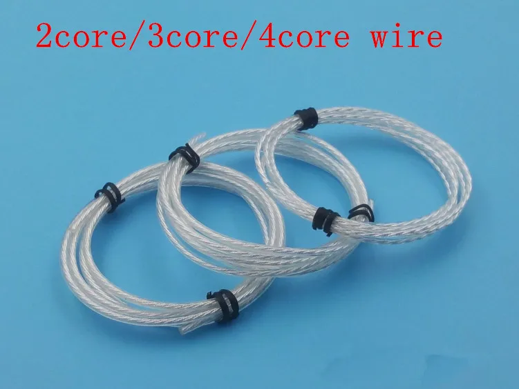 single crystal silver wire Transparent diy earphone wire 5meters