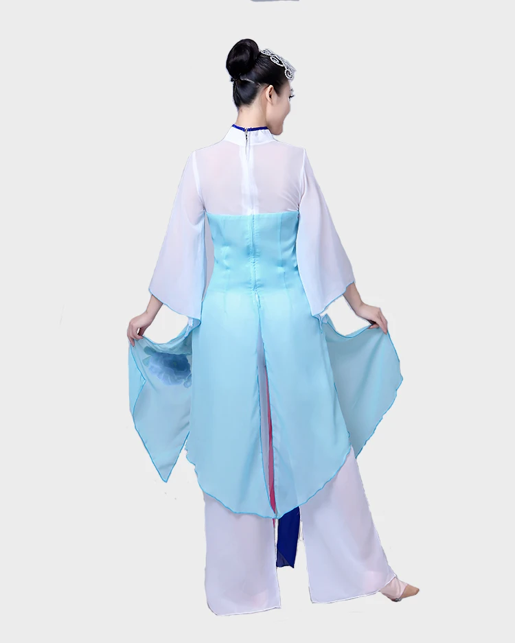 Fantasia chinesa de hanfu, traje clássico de dança com novo estilo, adulto, para performance de dança