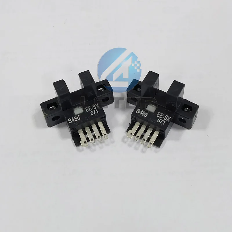 LETOP 2PCS New Original Switch Sensors EE-SX671 Photoelectric Switch For Solvent Printer