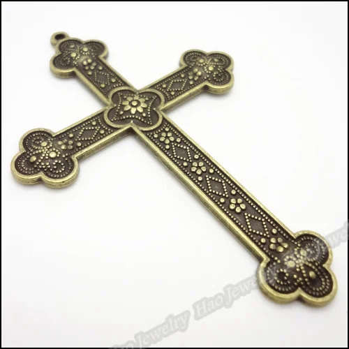 10 pcs Vintage Charms Cross Pendant  Antique bronze Fit Bracelets Necklace DIY Metal Jewelry Making 5640