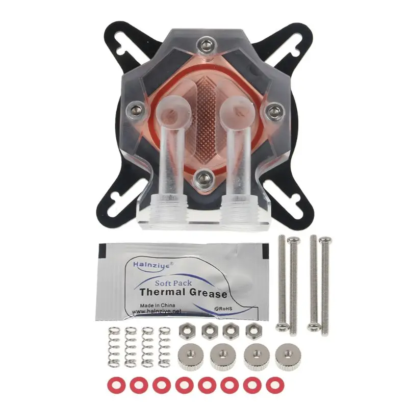 Universal Transparent Graphics Card Water Block Base GPU PC Water Cooler