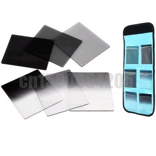 Набор градиентных фильтров 7 в 1 нейтральной плотности ND ND2 ND4 ND8 + чехол для фильтра для камеры серии Cokin P