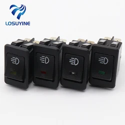 Universal Fog Light Lamp Rocker Switch LED For Car Truck Boat Dash Dashboard 12V 35A