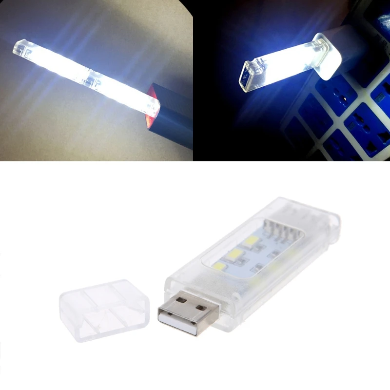 Mini USB Led Night Light Camping Lamp Double Sided 12 leds USB Reading light