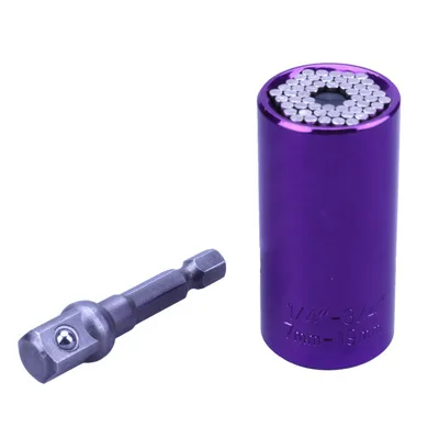 7-19mm Universal Socket Adapter Magic Multi-function sleeve Rapid ratchet Power Drill Adapter for kinds Polygon nut NO.B1380