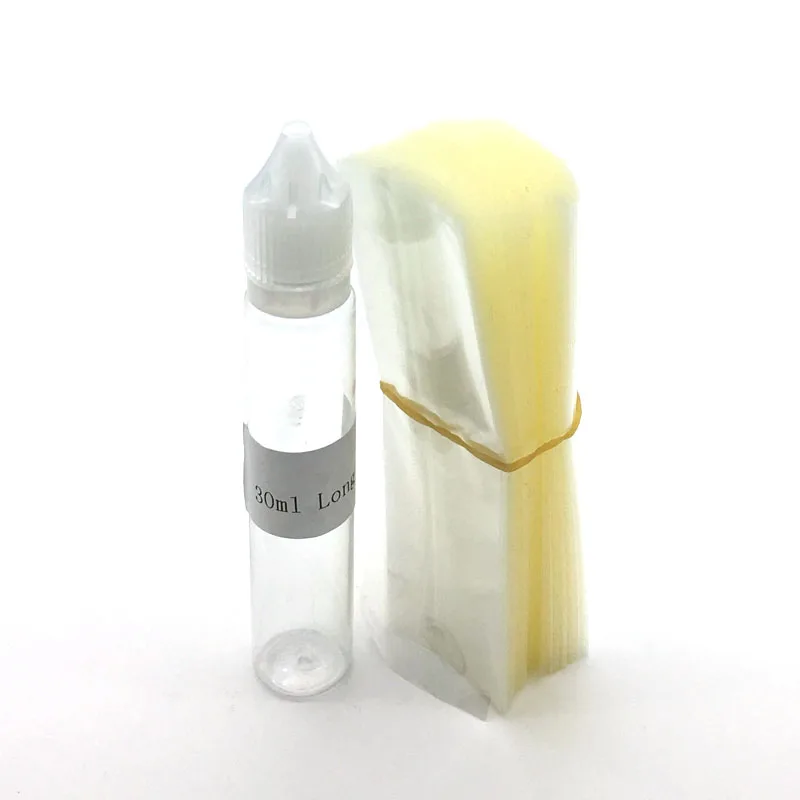 200pcs Clear PVC Heat Shrink Wrap Film for 15ml 30ml 50ml 60ml 100ml 120ml Bottle Shrink Film Shrink Seal