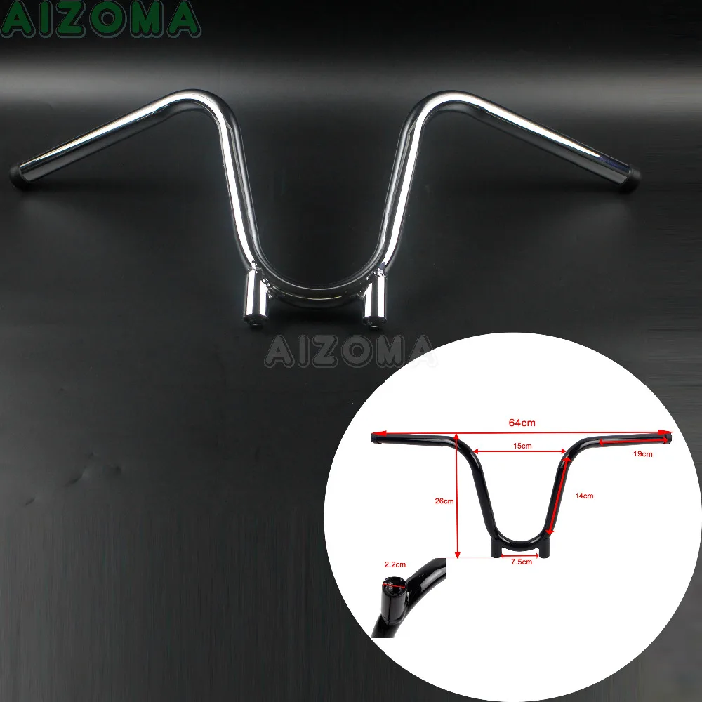 1x Motorcycle 7.8\'\' Bootlegger Handlebars 9.5\