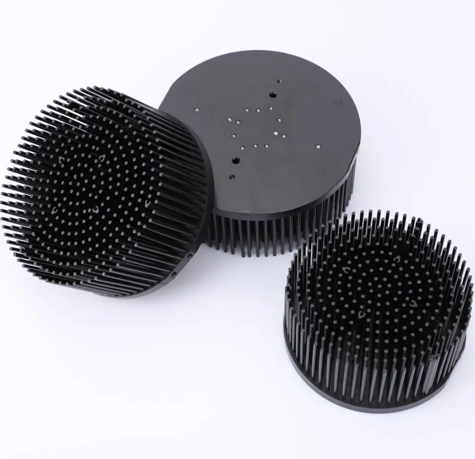 150 مللي متر الألومنيوم قبل حفر دبوس زعنفة أنبوب تدفِئة LED ل COB كري CXB3590 Bridgelux Vero29 gen7 المواطن clo048 1212 led تنمو الاضواء