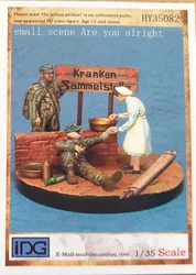 1/35 model kit resin kit   small scene Are you alright