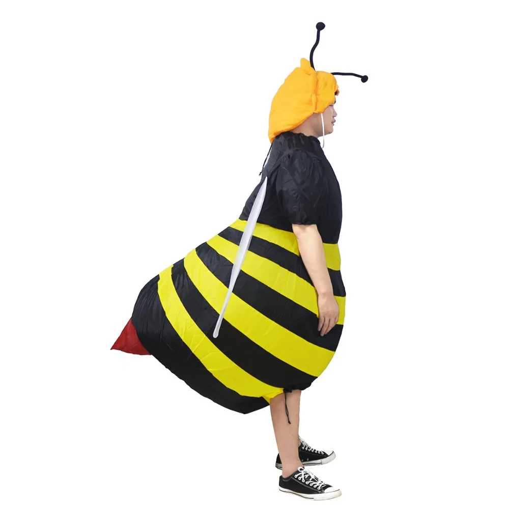 Inflatable Bumble Bee Costumes Women Men Adults Party Carnival Cosplay Dress Blowup Outfits Halloween Purim Suits Hen Stag Night