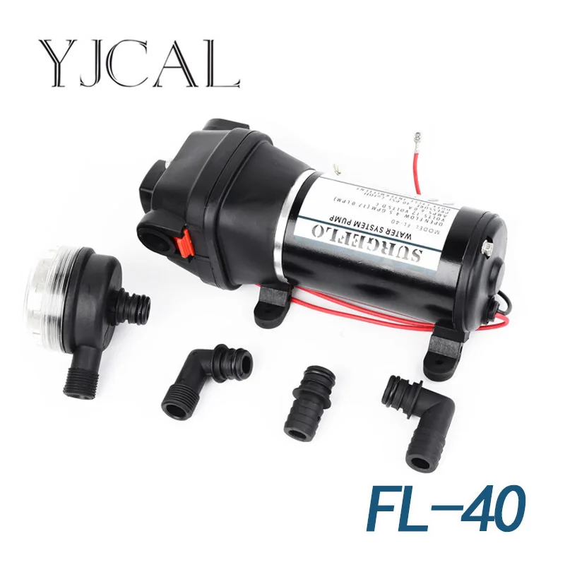 

FL-40 12V24V DC Small Diaphragm Pump Vacuum Suction Flow Irrigation Automatic Drainage Pump