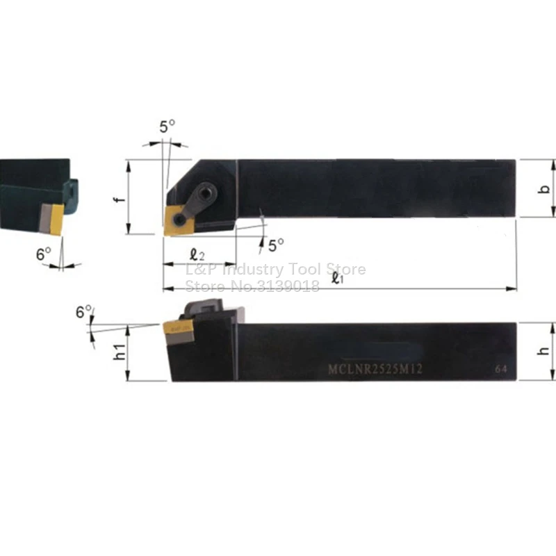 เครื่องกลึง CNC Center โลหะผู้ถือ Rod 32*32 มม.MCLNR3232P12 MCLNL3232P12 ทํางานเครื่องมือช่างไฟฟ้าสําหรับใส่ CNMG1204