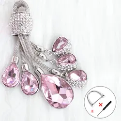 2019 Super Shine Crystal Keychain Tears of the Sky Alloy Plating Droplets Car Key Ornaments Luggage&Bag Accessories