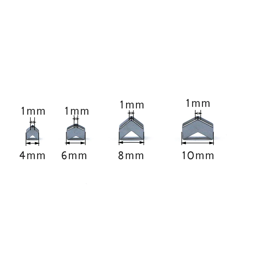 V Triangle Arrows Natural Black Hematite Beads 4 6 8 10mm Loose Beads For Jewelry Necklace Bracelet Earring Pendant Making DIY
