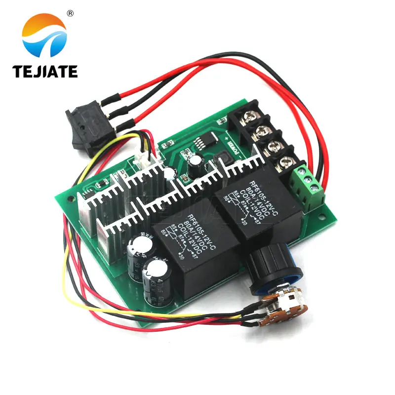 

DC9-50V 40A DC Motor Speed Control Reversible PWM Controller 12V 24V 48V 2000W Forward Reverse Switch