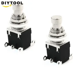 Effect device foot switch DPDT Momentary without lock 6 foot pin button switch AC 250V/2A 125V/4A