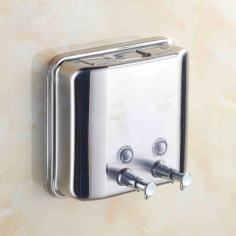 Liquid Soap Dispensers 1500ml Stainless Steel Touch Soap Dispenser Square Bathroom Kitchen Dispenser For Liquid Soap WF-18021